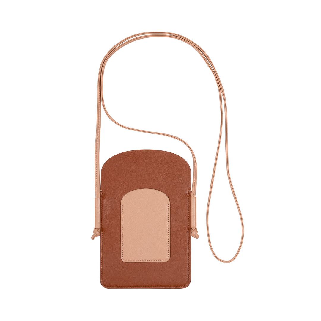 DUDU porte-téléphone portable pour femme en cuir, Double poche porte-téléphone, Porte-cartes, Sangle bandoulière réglable