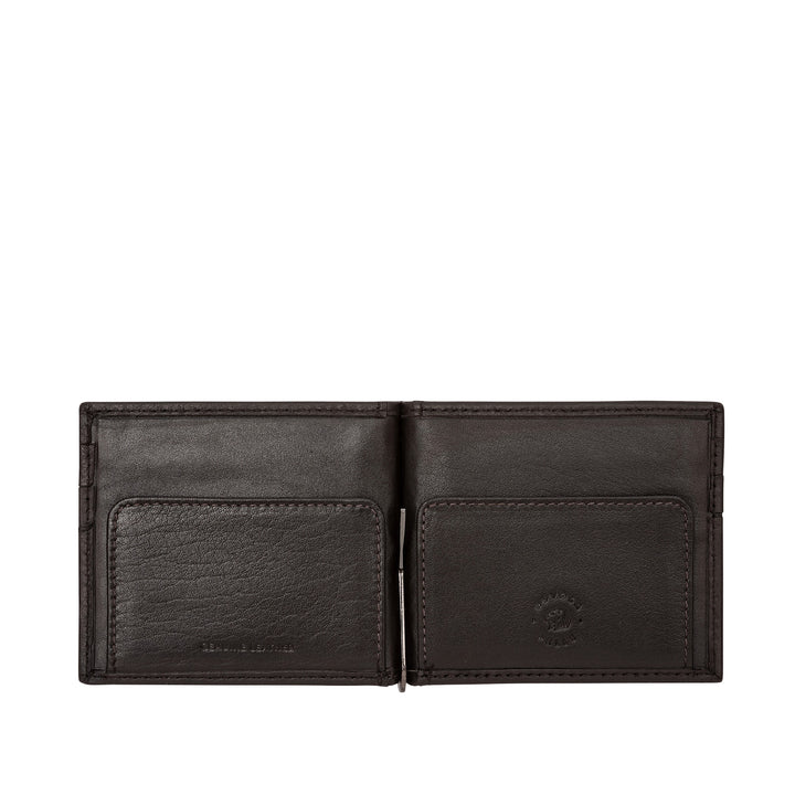 Nuvola en cuir portefeuille pour les clips pour hommes dans les billets d'entreprise en cuir avec des poches