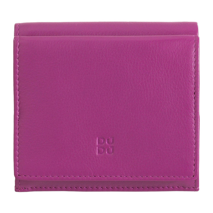 DUDU Multicolor Leather RFID Wallet Card and Coin Holder