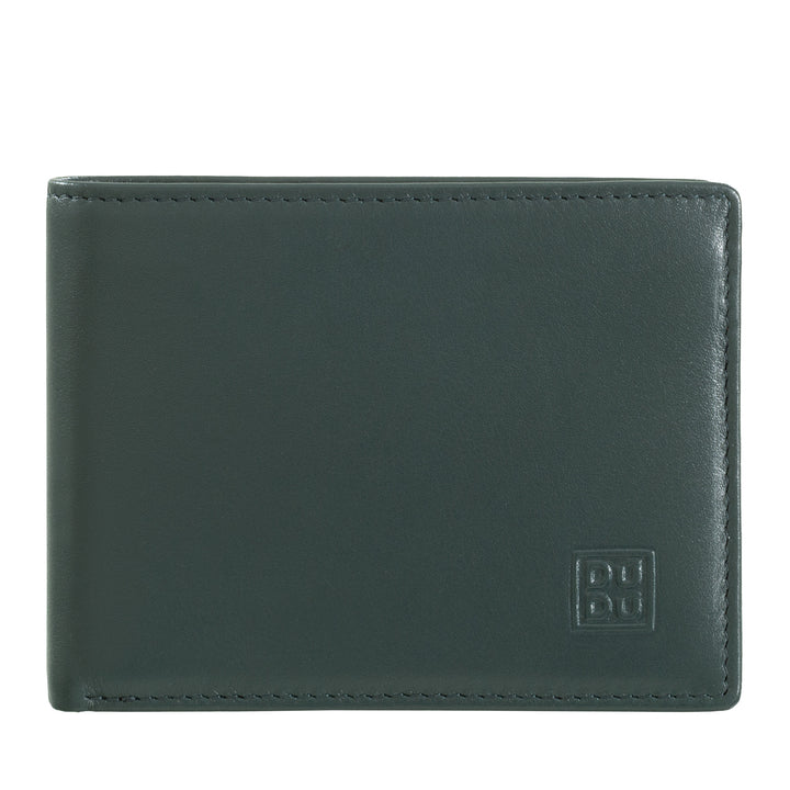DuDu Wallet herenblok RFID -blok in kleine kleine skis lederen zak met creditcardsleuf