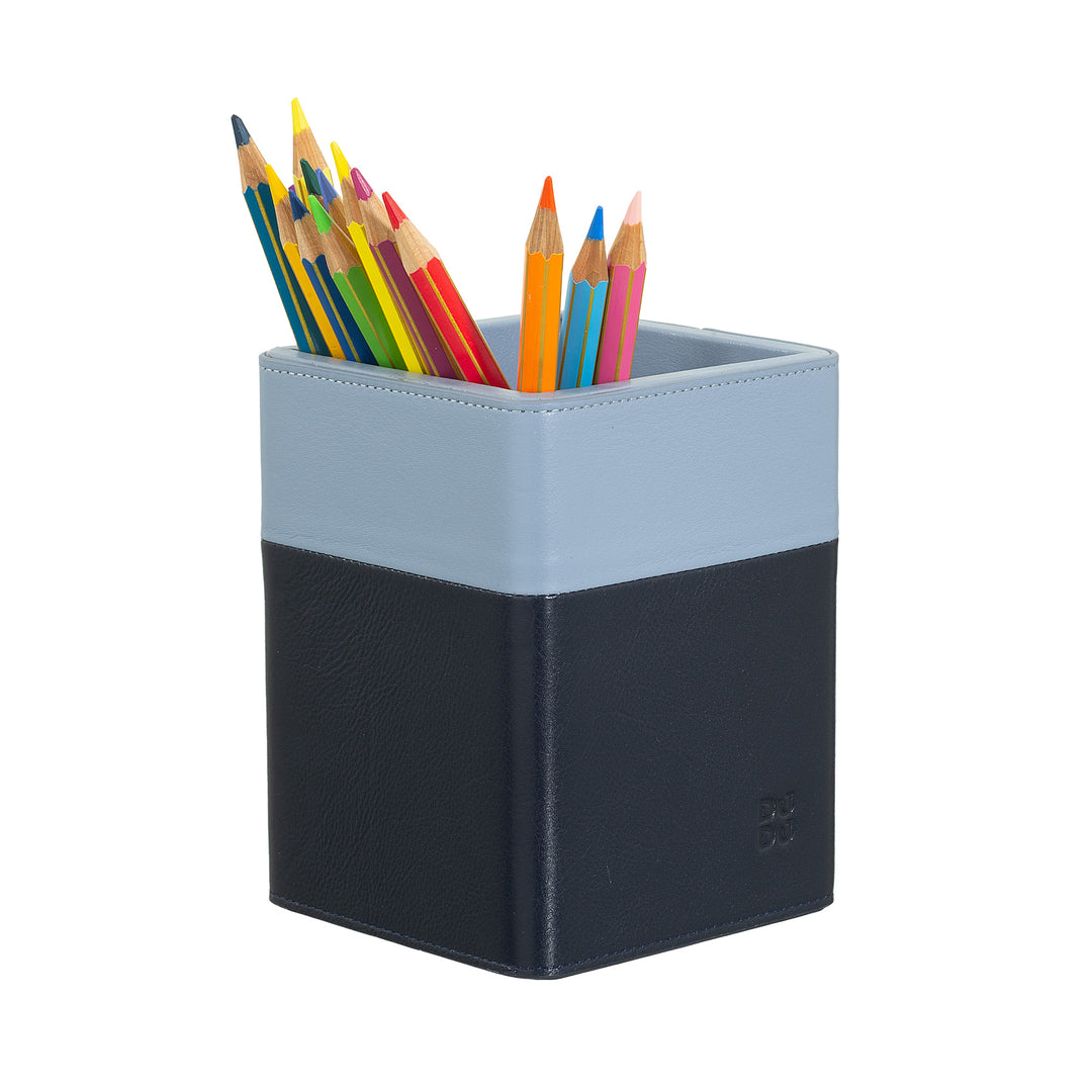 DuDu Design Leather Desk Carpennas, Penne Holder voor Office Table, Colored Pencil Holder