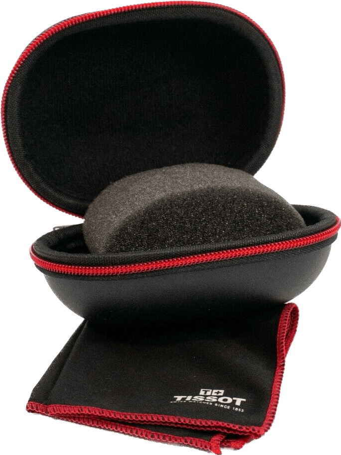 Tissot travel case with black leather watch cloth TIS-01-BOX - Capodagli 1937