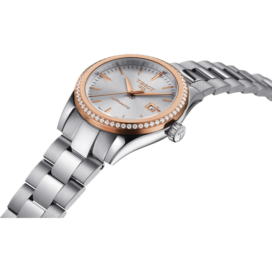 Tissot orologio donna T-My Lady Automatic 18k Gold 29mm diamanti 0,39ct T930.007.41.031.00 - Gioielleria Capodagli