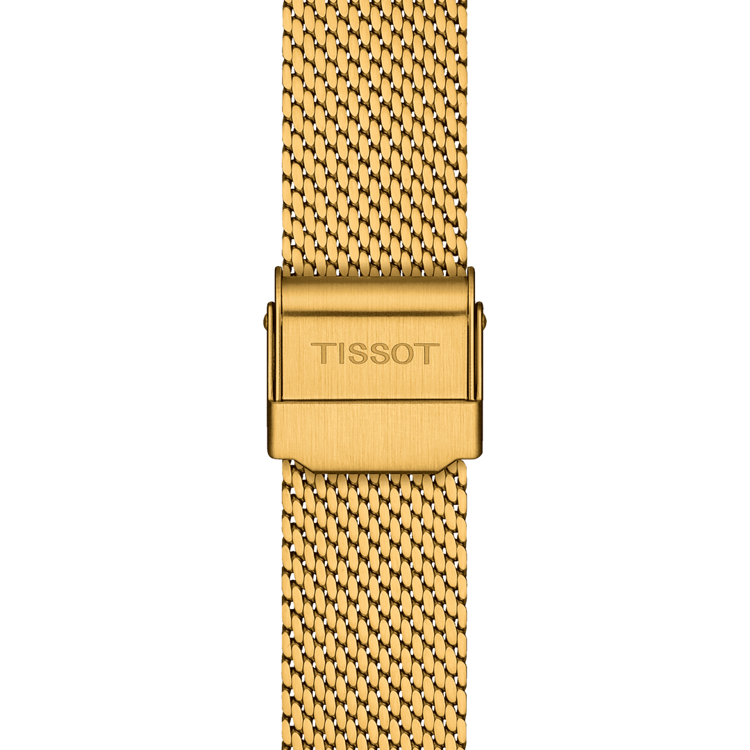 Tissot orologio Everytime Small 30mm champagne quarzo acciaio finitura PVD oro giallo T143.210.33.021.00 - Capodagli 1937