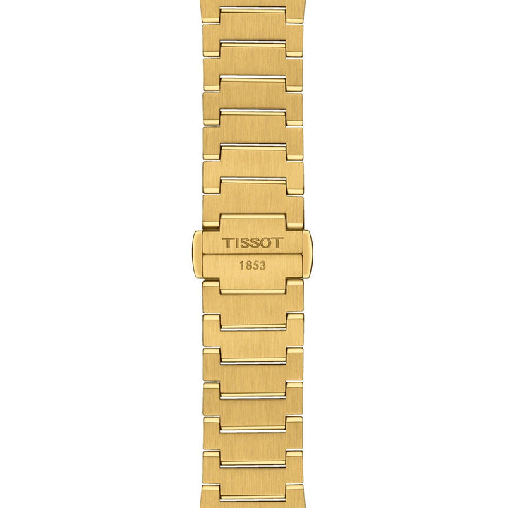 Tissot orologio PRX 35mm champagne quarzo acciaio finitura PVD oro giallo T137.210.33.021.00 - Capodagli 1937