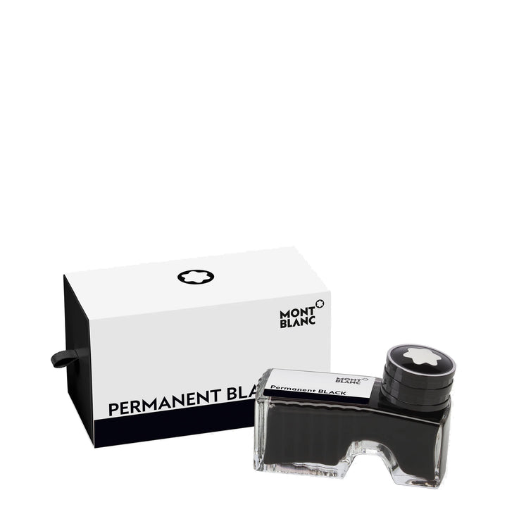 Montblanc Inkt Boccetta 60 ml permanente zwarte din ISO 14145-2 Onuitwisbare zwarte 128196