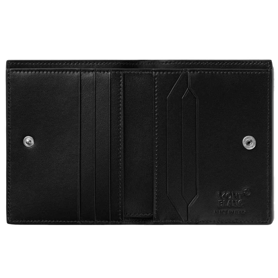Montblanc Compact Wallet Meisterst ⁇ ck 6 Compartments Black/Red 129679