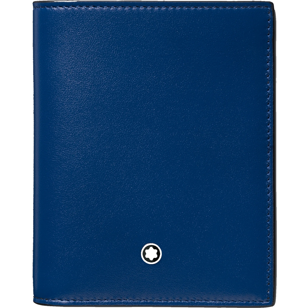 Montblanc Compact Portfolio 6 Meisstrück Black/Blue Compartments 129678