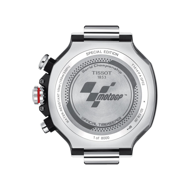 Tissot T-race MOTOGP Chronograph 2022 Limited Edition 8000 stuks 45 mm Zwart Quartz Steel T141.417.11.057.00