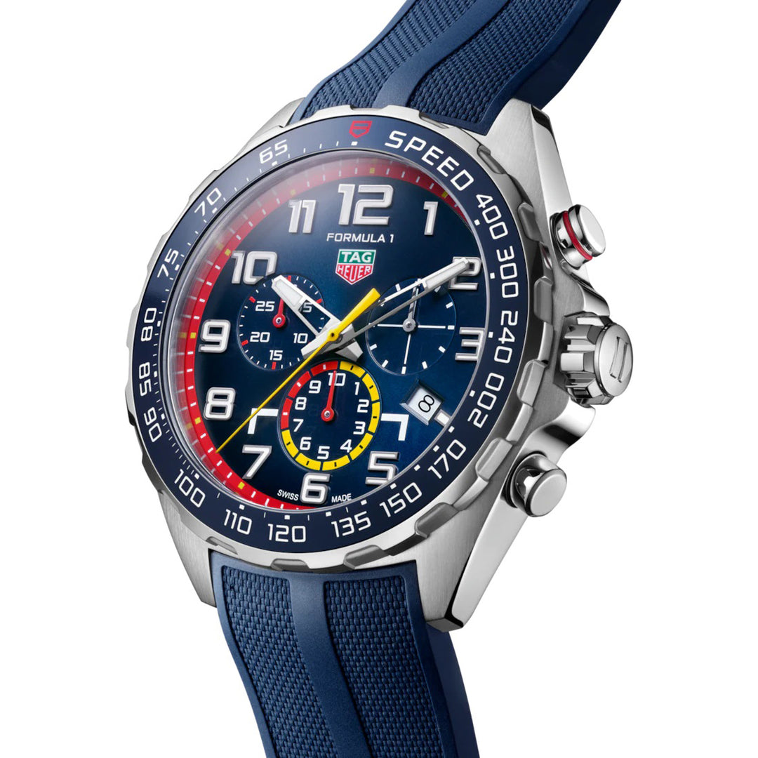Tag Heuer Clock Formule 1 Red Bull Racing Edition 43 mm Blue Quartz Steel Caz101al.ft8052