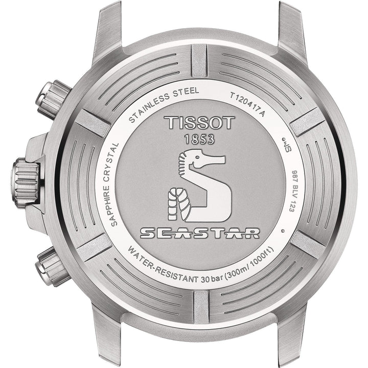 Tissot Watch Seastar 1000 Chronograph 45mm Blue Quartz Steel T120.417.11.041.01