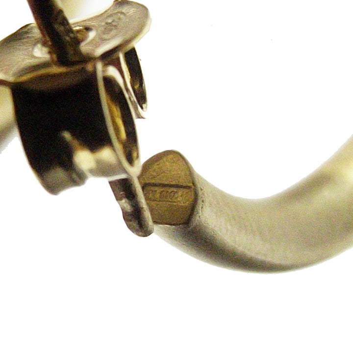 Capodagli-oorbellen met Silver Rombo 925 PVD-afwerking Geel geel met satijnen CPD-uur-Arg-0003-GS