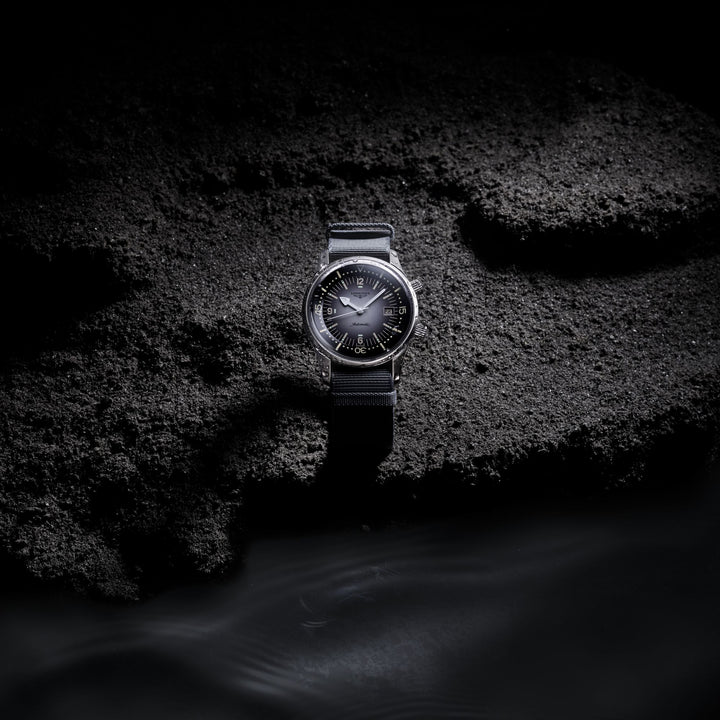 Longines Legend Div Watch 42mm Uhr Automatisch grauer Stahl L3.774.4.70.2